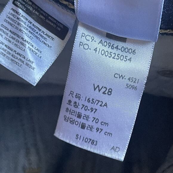 Levi’s Low Pro Straight Jeans Womens Baggy Distressed Mid Rise Y2K 90s Size 28 - Picture 6 of 8